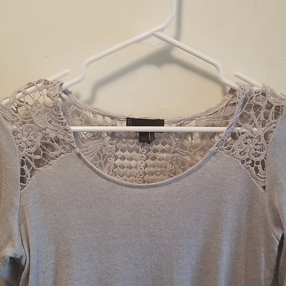 I Jeans By Buffalo Grey 3/4 Length Shirt - Picture 4 of 6